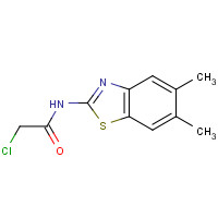 26447-74-5 2-chloro-N-(5,6-dimethyl-1,3-benzothiazol-2-yl)acetamide chemical structure
