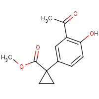 952664-61-8 methyl 1-(3-acetyl-4-hydroxyphenyl)cyclopropane-1-carboxylate chemical structure