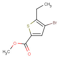 1047645-89-5 methyl 4-bromo-5-ethylthiophene-2-carboxylate chemical structure