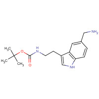 144035-35-8 tert-butyl N-[2-[5-(aminomethyl)-1H-indol-3-yl]ethyl]carbamate chemical structure