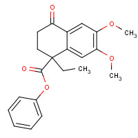2897-71-4 phenyl 1-ethyl-6,7-dimethoxy-4-oxo-2,3-dihydronaphthalene-1-carboxylate chemical structure
