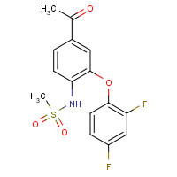 116686-15-8 N-[4-acetyl-2-(2,4-difluorophenoxy)phenyl]methanesulfonamide chemical structure