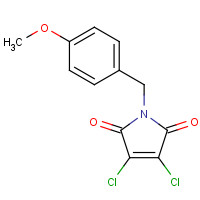 64697-66-1 3,4-dichloro-1-[(4-methoxyphenyl)methyl]pyrrole-2,5-dione chemical structure
