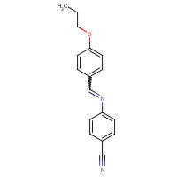 53764-56-0 4-[(4-propoxyphenyl)methylideneamino]benzonitrile chemical structure