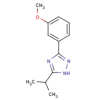 1216279-40-1 3-(3-methoxyphenyl)-5-propan-2-yl-1H-1,2,4-triazole chemical structure