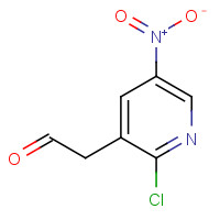 1256264-86-4 2-(2-chloro-5-nitropyridin-3-yl)acetaldehyde chemical structure
