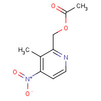 166521-98-8 (3-methyl-4-nitropyridin-2-yl)methyl acetate chemical structure