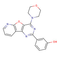 371935-74-9 3-(4-morpholin-4-ylpyrido[2,3]furo[2,4-b]pyrimidin-2-yl)phenol chemical structure