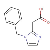123566-33-6 2-(1-benzylimidazol-2-yl)acetic acid chemical structure