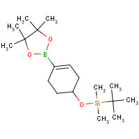 865869-27-8 tert-butyl-dimethyl-[4-(4,4,5,5-tetramethyl-1,3,2-dioxaborolan-2-yl)cyclohex-3-en-1-yl]oxysilane chemical structure