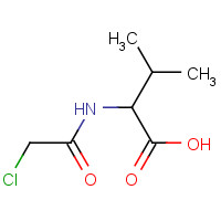 4090-17-9 2-[(2-chloroacetyl)amino]-3-methylbutanoic acid chemical structure