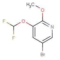 1241752-50-0 5-bromo-3-(difluoromethoxy)-2-methoxypyridine chemical structure