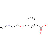 1240482-95-4 3-[2-(methylamino)ethoxy]benzoic acid chemical structure