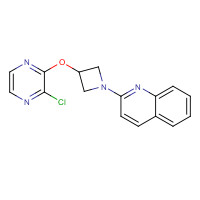 1350607-38-3 2-[3-(3-chloropyrazin-2-yl)oxyazetidin-1-yl]quinoline chemical structure