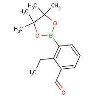 1260023-43-5 2-ethyl-3-(4,4,5,5-tetramethyl-1,3,2-dioxaborolan-2-yl)benzaldehyde chemical structure