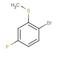 147460-43-3 1-bromo-4-fluoro-2-methylsulfanylbenzene chemical structure