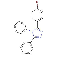 332848-71-2 3-(4-bromophenyl)-4,5-diphenyl-1,2,4-triazole chemical structure
