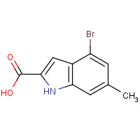 1556643-35-6 4-bromo-6-methyl-1H-indole-2-carboxylic acid chemical structure