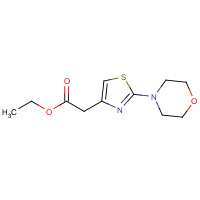 329906-01-6 ethyl 2-(2-morpholin-4-yl-1,3-thiazol-4-yl)acetate chemical structure