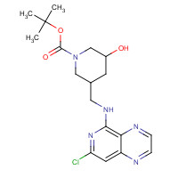 1415793-79-1 tert-butyl 3-[[(7-chloropyrido[3,4-b]pyrazin-5-yl)amino]methyl]-5-hydroxypiperidine-1-carboxylate chemical structure