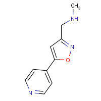 893639-41-3 N-methyl-1-(5-pyridin-4-yl-1,2-oxazol-3-yl)methanamine chemical structure