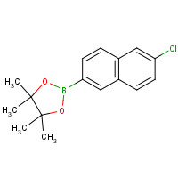 870822-85-8 2-(6-chloronaphthalen-2-yl)-4,4,5,5-tetramethyl-1,3,2-dioxaborolane chemical structure