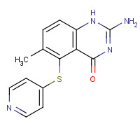 147149-76-6 2-amino-6-methyl-5-pyridin-4-ylsulfanyl-1H-quinazolin-4-one chemical structure