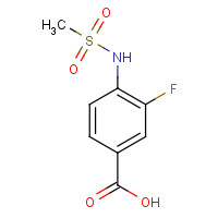 716361-59-0 3-fluoro-4-(methanesulfonamido)benzoic acid chemical structure