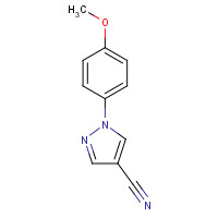 118718-59-5 1-(4-methoxyphenyl)pyrazole-4-carbonitrile chemical structure