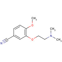 938239-74-8 3-[2-(dimethylamino)ethoxy]-4-methoxybenzonitrile chemical structure