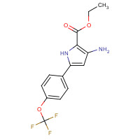 237435-67-5 ethyl 3-amino-5-[4-(trifluoromethoxy)phenyl]-1H-pyrrole-2-carboxylate chemical structure