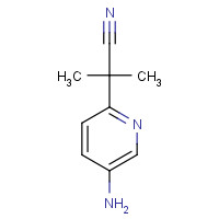 1226776-95-9 2-(5-aminopyridin-2-yl)-2-methylpropanenitrile chemical structure