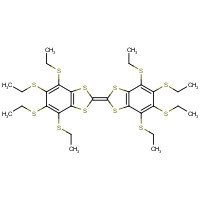 133148-33-1 4,5,6,7-tetrakis(ethylsulfanyl)-2-[4,5,6,7-tetrakis(ethylsulfanyl)-1,3-benzodithiol-2-ylidene]-1,3-benzodithiole chemical structure