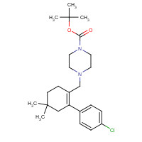 1228780-71-9 tert-butyl 4-[[2-(4-chlorophenyl)-4,4-dimethylcyclohexen-1-yl]methyl]piperazine-1-carboxylate chemical structure