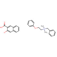 3818-50-6 benzyl-dimethyl-(2-phenoxyethyl)azanium;3-carboxynaphthalen-2-olate chemical structure