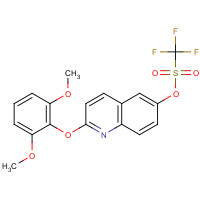 623147-10-4 [2-(2,6-dimethoxyphenoxy)quinolin-6-yl] trifluoromethanesulfonate chemical structure