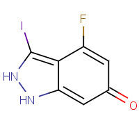 887569-29-1 4-fluoro-3-iodo-1,2-dihydroindazol-6-one chemical structure