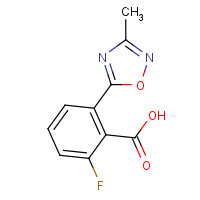 1293285-27-4 2-fluoro-6-(3-methyl-1,2,4-oxadiazol-5-yl)benzoic acid chemical structure