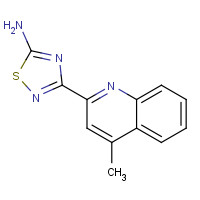 1179362-23-2 3-(4-methylquinolin-2-yl)-1,2,4-thiadiazol-5-amine chemical structure