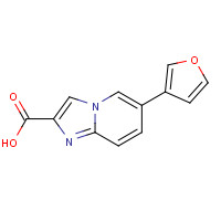 1167625-81-1 6-(furan-3-yl)imidazo[1,2-a]pyridine-2-carboxylic acid chemical structure