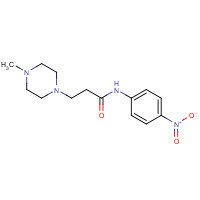 851651-84-8 3-(4-methylpiperazin-1-yl)-N-(4-nitrophenyl)propanamide chemical structure