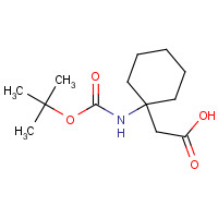 187610-56-6 2-[1-[(2-methylpropan-2-yl)oxycarbonylamino]cyclohexyl]acetic acid chemical structure