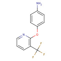1086378-47-3 4-[3-(trifluoromethyl)pyridin-2-yl]oxyaniline chemical structure