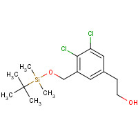 1229245-65-1 2-[3-[[tert-butyl(dimethyl)silyl]oxymethyl]-4,5-dichlorophenyl]ethanol chemical structure