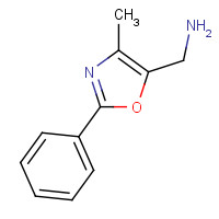 165735-97-7 (4-methyl-2-phenyl-1,3-oxazol-5-yl)methanamine chemical structure