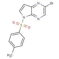 1201186-54-0 2-bromo-5-(4-methylphenyl)sulfonylpyrrolo[2,3-b]pyrazine chemical structure