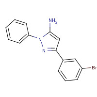424808-07-1 5-(3-bromophenyl)-2-phenylpyrazol-3-amine chemical structure