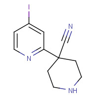 1309081-82-0 4-(4-iodopyridin-2-yl)piperidine-4-carbonitrile chemical structure