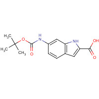 1093261-27-8 6-[(2-methylpropan-2-yl)oxycarbonylamino]-1H-indole-2-carboxylic acid chemical structure