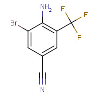 62584-27-4 4-amino-3-bromo-5-(trifluoromethyl)benzonitrile chemical structure